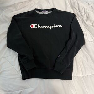 Black champion crewneck sweater sweatshirt small